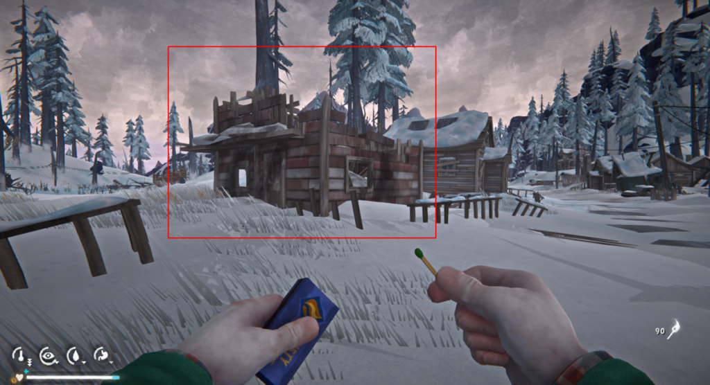 Разрушенный дом Миллера, где спрятан третий тайник в The Long Dark