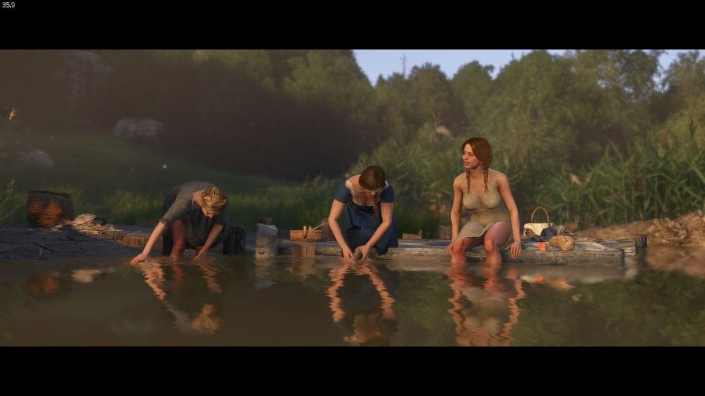 Обучение скрытности — подглядывание за девушками у озера