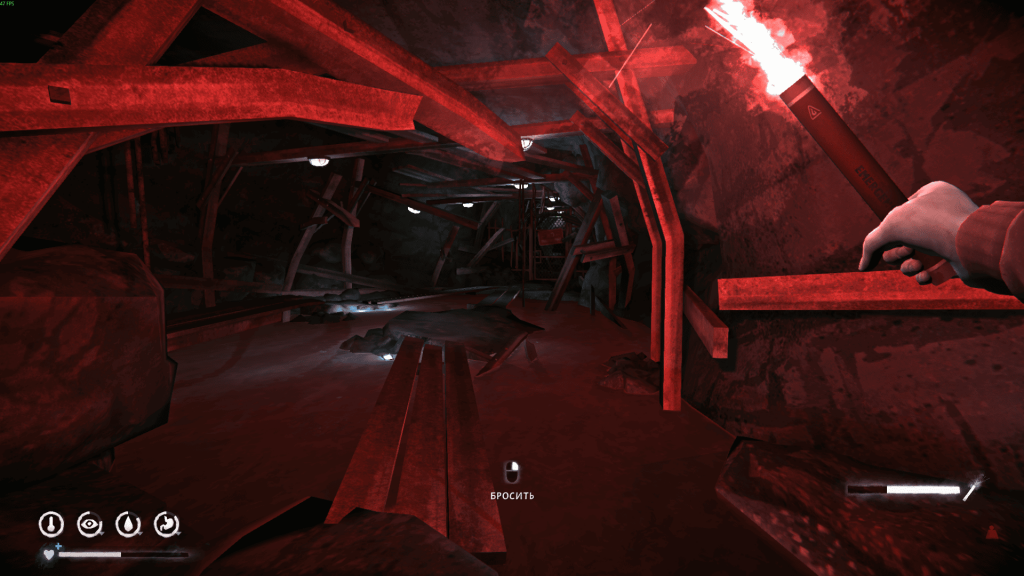 затопленный туннель с решетчатой дверью — путь в шахтах Лонг Дарк