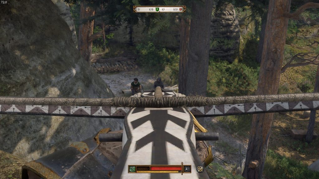 подъём на скалу для атаки