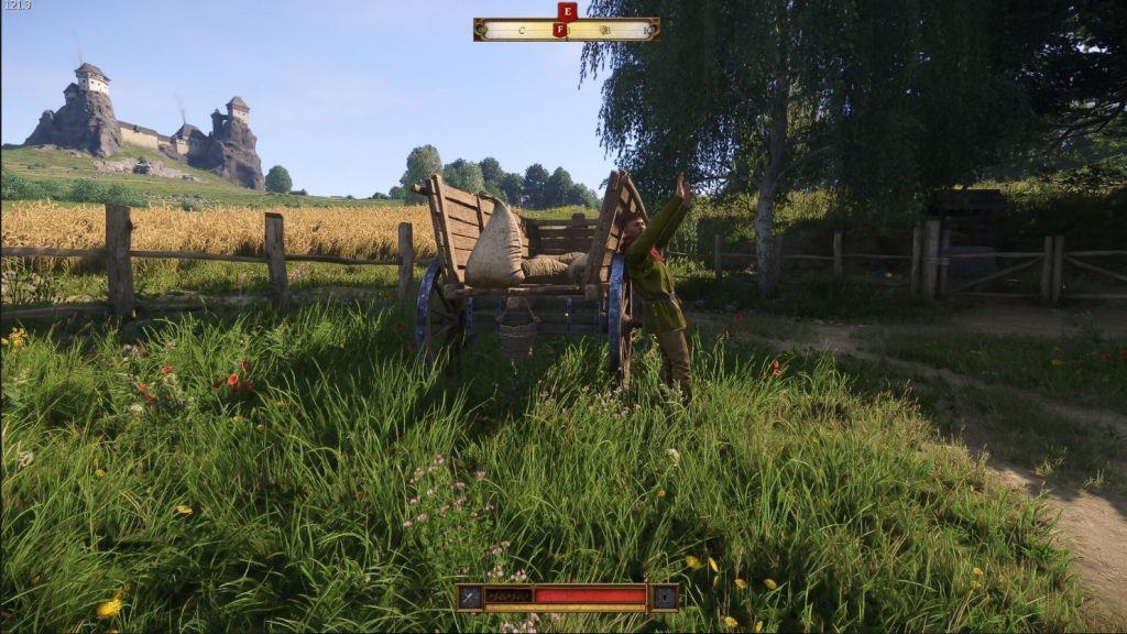 перенос мешков в корчму Троски