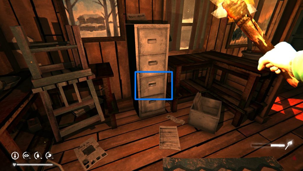 ключ от домика №3 в шкафчике — Загадочное озеро Лонг Дарк