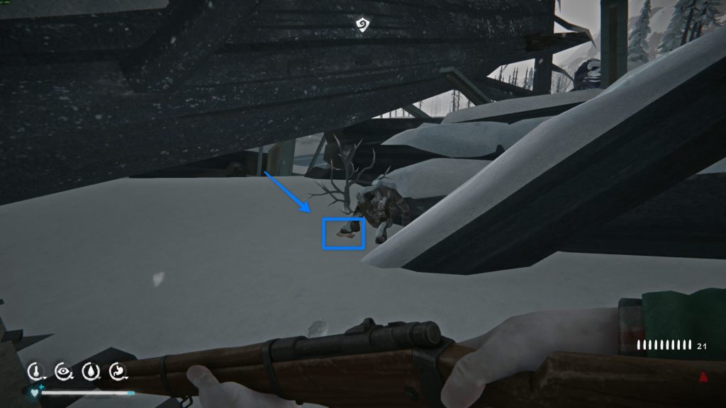 труп с запиской о тайнике — Одинокая топь Лонг Дарк