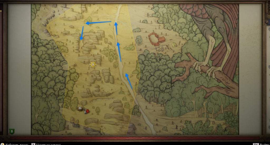 карта с локацией пещеры Марики — Аполенна Miri Fajta