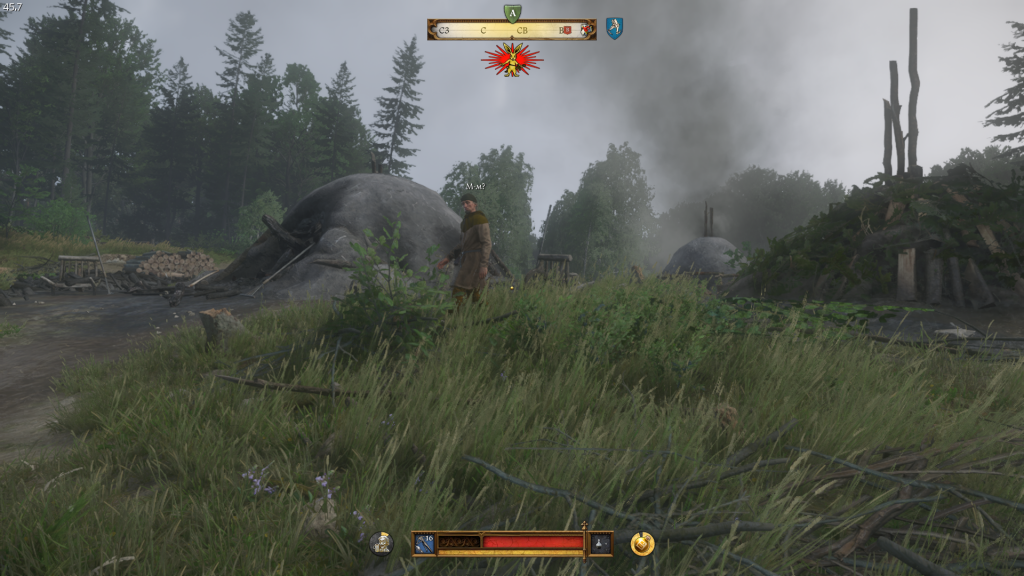 углежоги в лагере — диалог перед боем Красавчик Карел