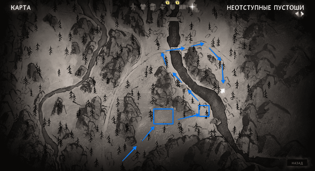 карта с путем к констеблю — навигация 5 эпизод Лонг Дарк
