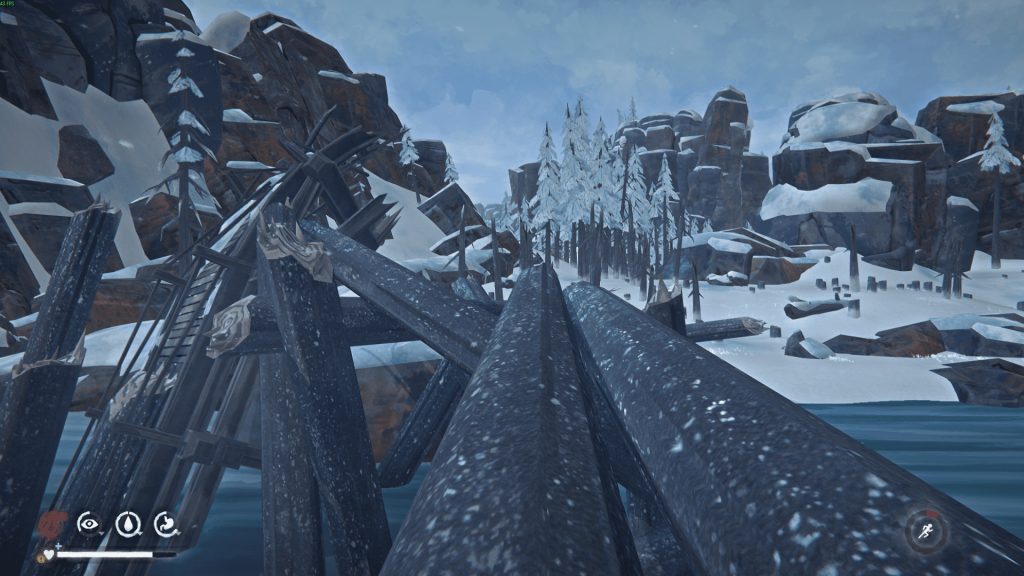 бревна для перехода через реку — путь 5 эпизод Лонг Дарк