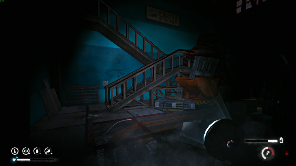 лестница на мостик — ГЭС Картер The Long Dark