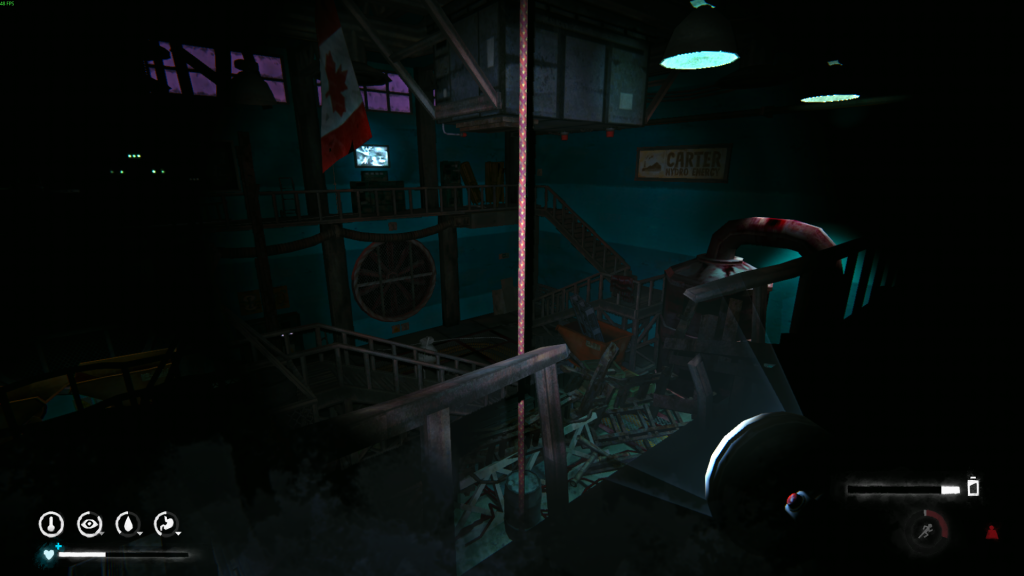 спуск на тросе — ГЭС Картер The Long Dark