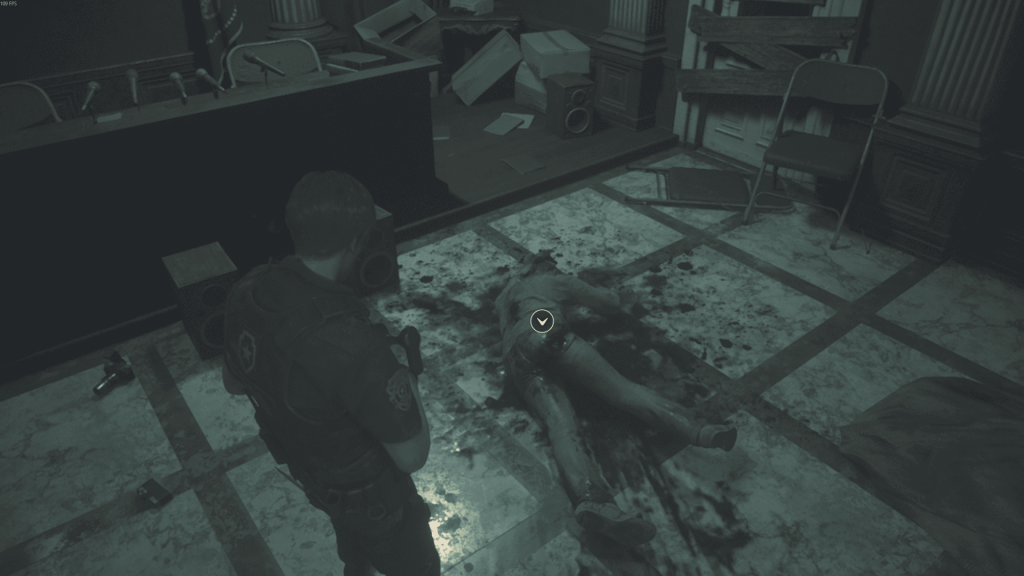 восточный зал полицейского участка — патроны, Resident Evil 2 Remake