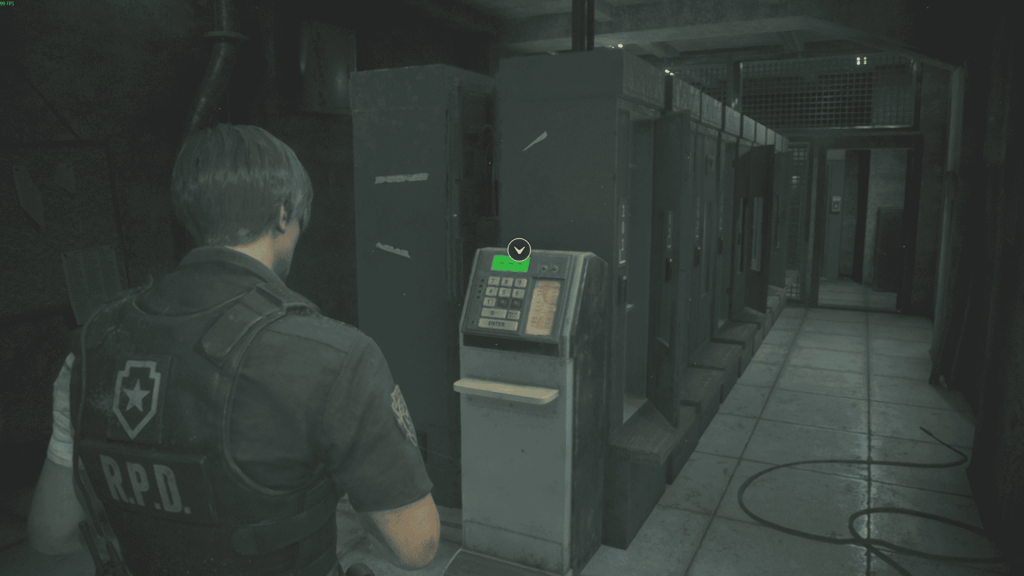 комната хранения — шкафчики с кодами, Resident Evil 2 Remake