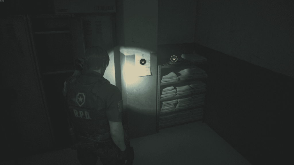 переносной сейф в раздевалке — код 3,5,7,2,4,1,6,8, RE2 Remake