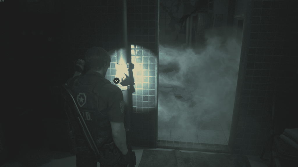 душевая с вентилем — пар перекрыт, Resident Evil 2 Remake