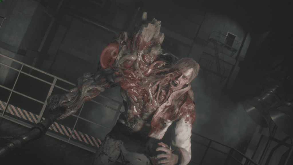 бой с боссом в аппаратной — первый босс, Resident Evil 2 Remake