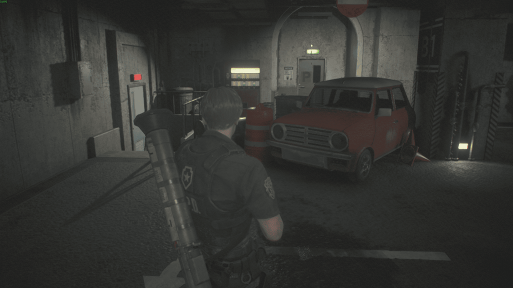 выход к питомнику — парковка, Resident Evil 2 Remake
