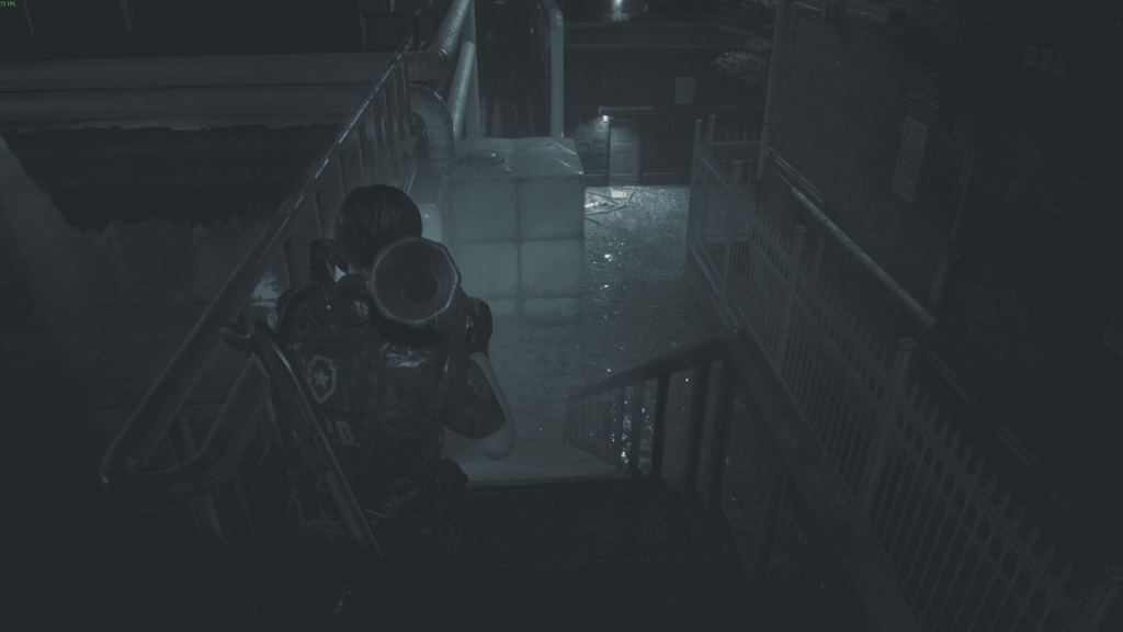 пожарная лестница на задний двор — Resident Evil 2 Remake