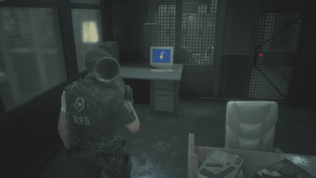 офис STARS — пистолет Ястреб, Resident Evil 2 Remake
