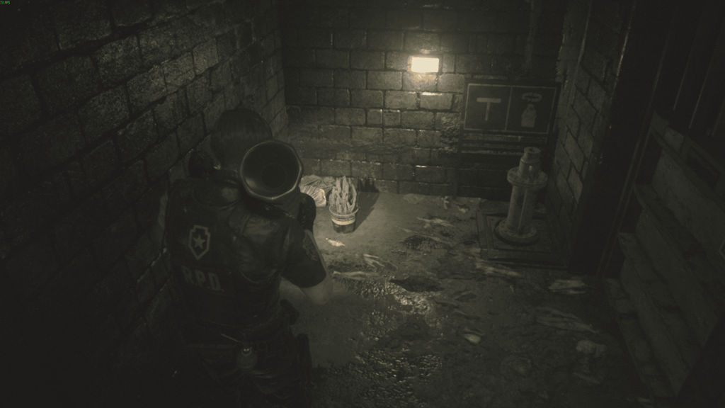 средние каналы — синяя трава, Resident Evil 2 Remake