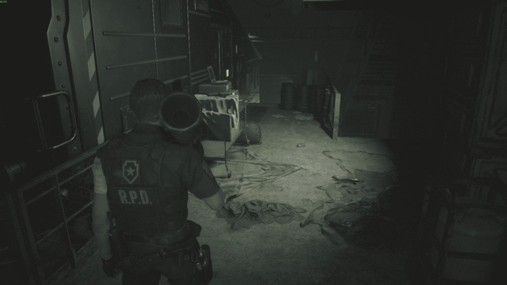 рукоятка на столе — канализация, Resident Evil 2 Remake