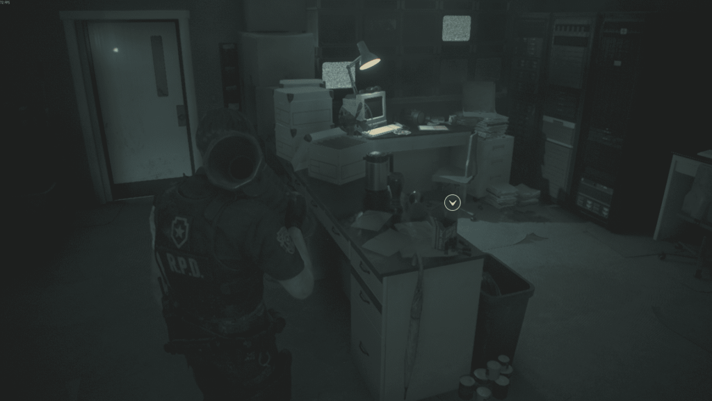 комната охраны лаборатории — карта, Resident Evil 2 Remake