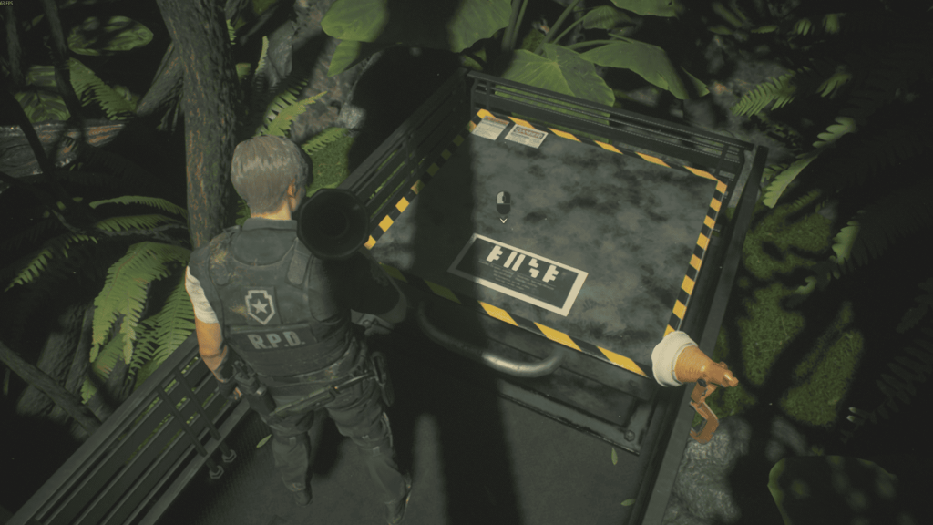 оранжерея — люк с кодом, Resident Evil 2 Remake