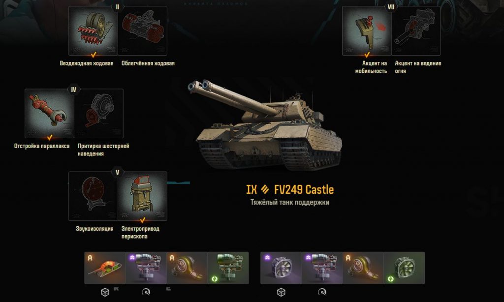 FV249 Castle оборудование